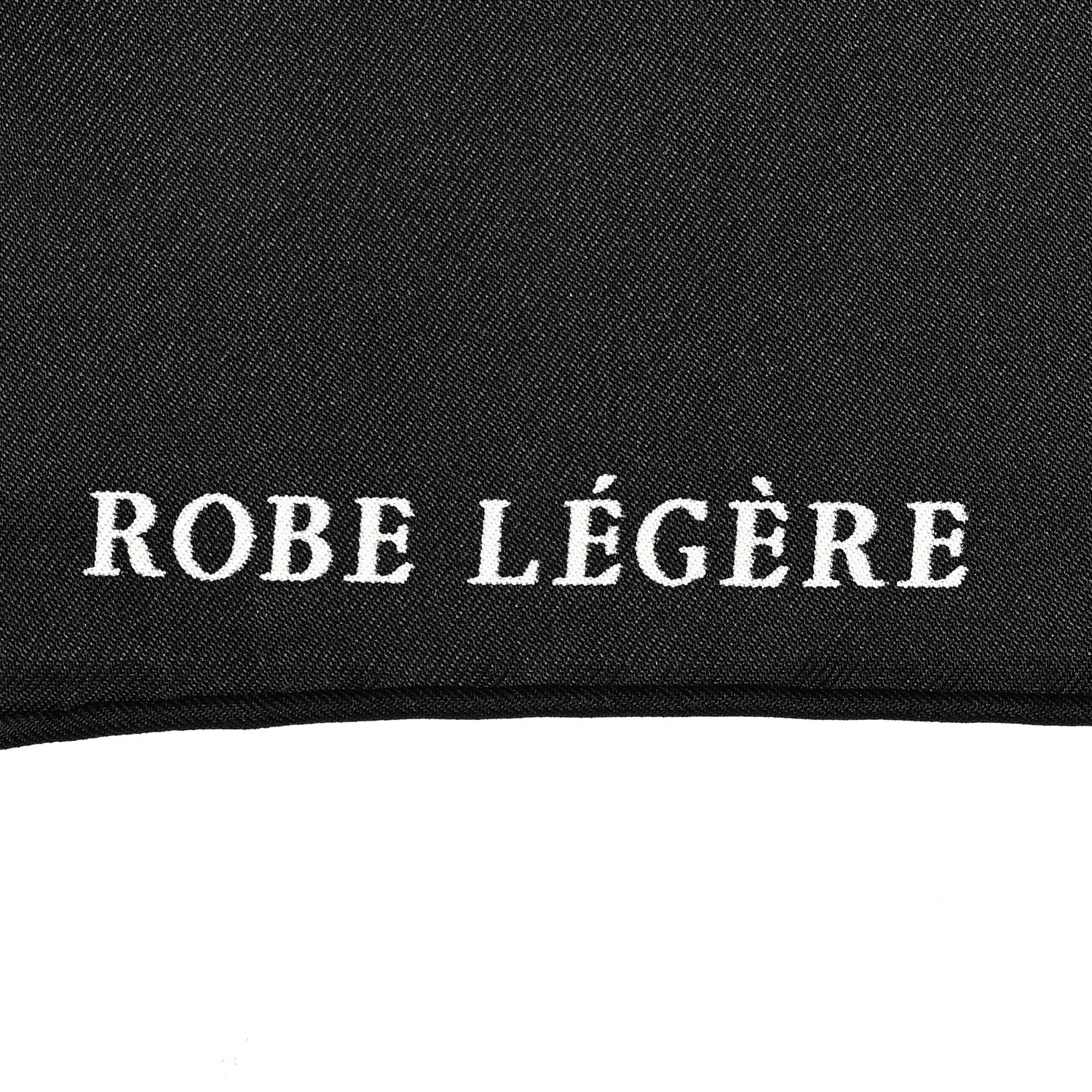 Hermes Silk Twill Robe Legere Scarf 90 Black White 3 of 6