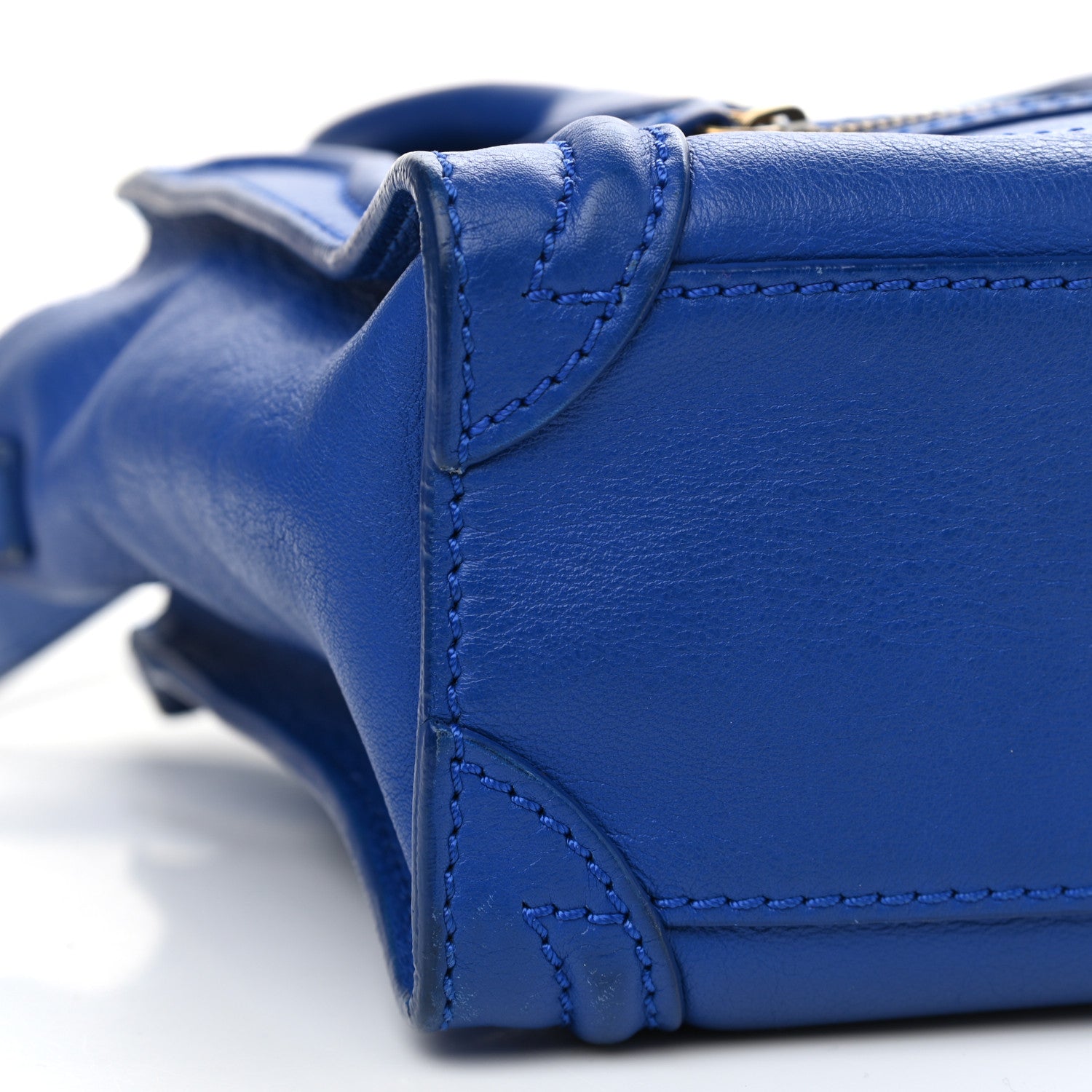 Celine Smooth Calfskin Nano Luggage Royal Blue 8 of 9