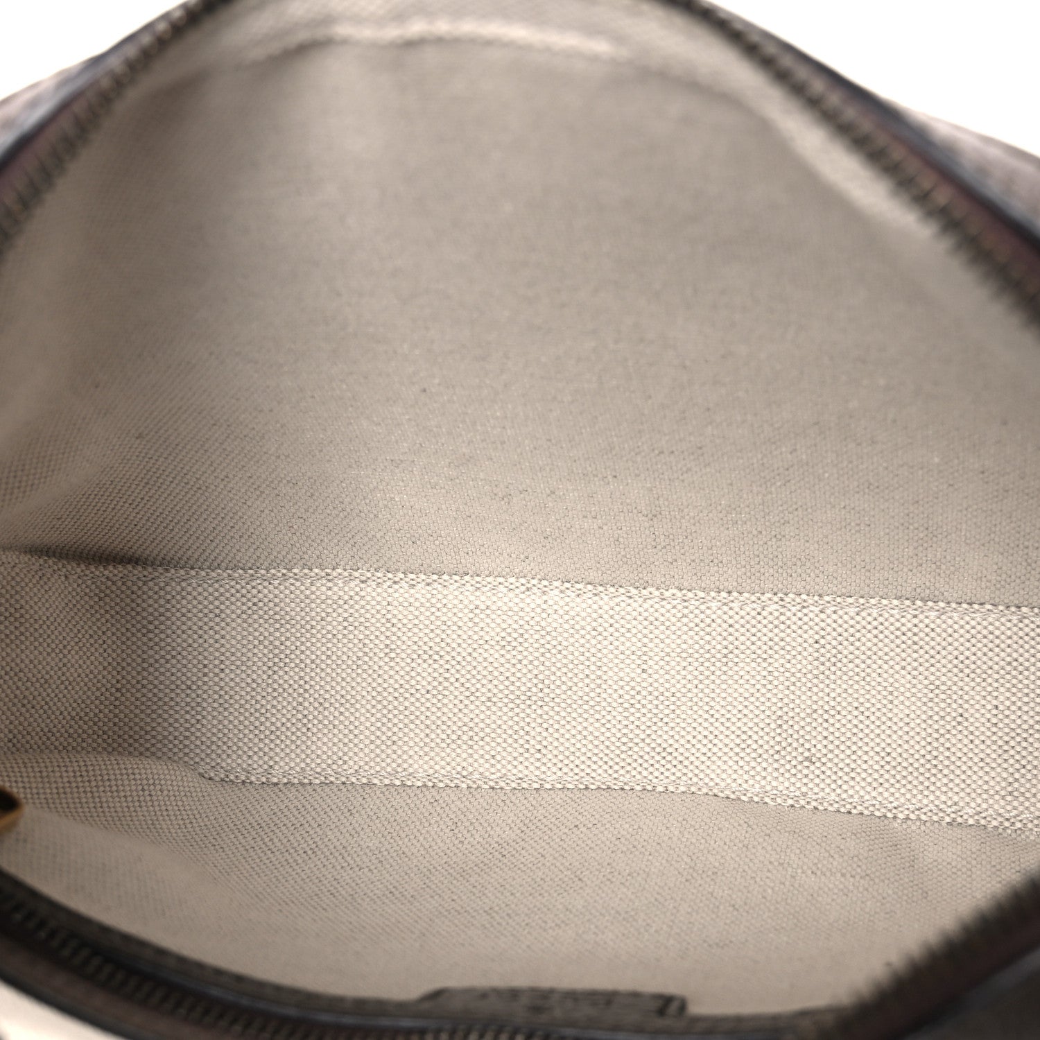 Gucci GG Supreme Monogram Textured Dollar Calfskin Web Ophidia Wristlet Shoulder Bag Beige Ebony New Acero 5 of 10