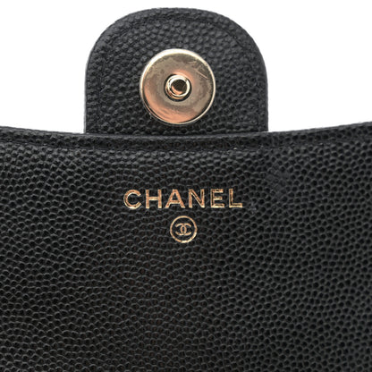 Chanel Caviar Quilted Flap Phone Holder With Chain Black 7 of 14