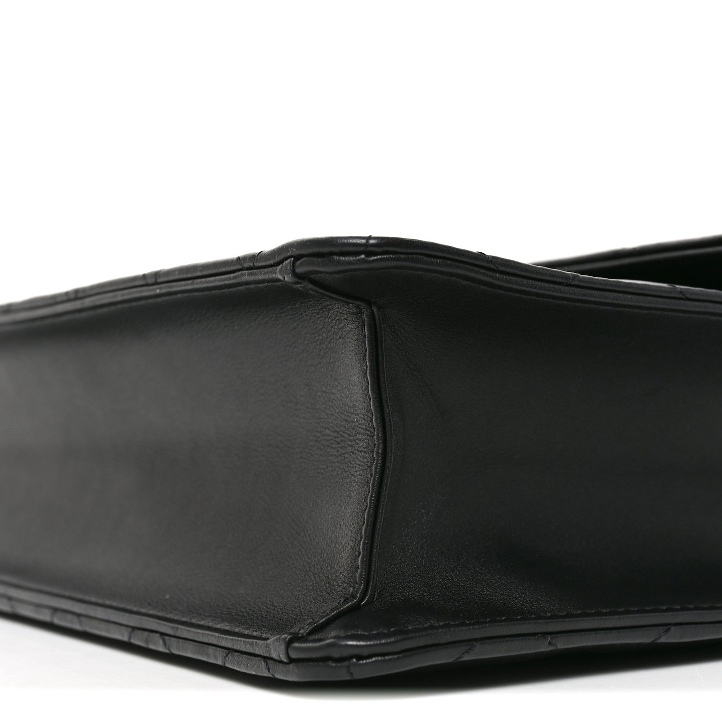 Lambskin Quilted Briefcase Satchel So Black