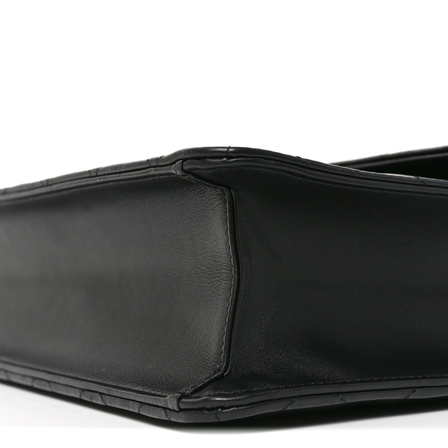 Chanel Lambskin Quilted Briefcase Satchel So Black 10 of 10
