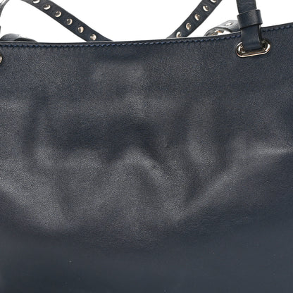 Valentino Garavani Vitello Medium Rockstud Tote Marine 16 of 16