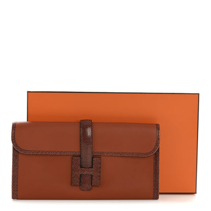 Hermes Swift Lizard Jige Elan Touch 29 Clutch Cuivre 11 of 11