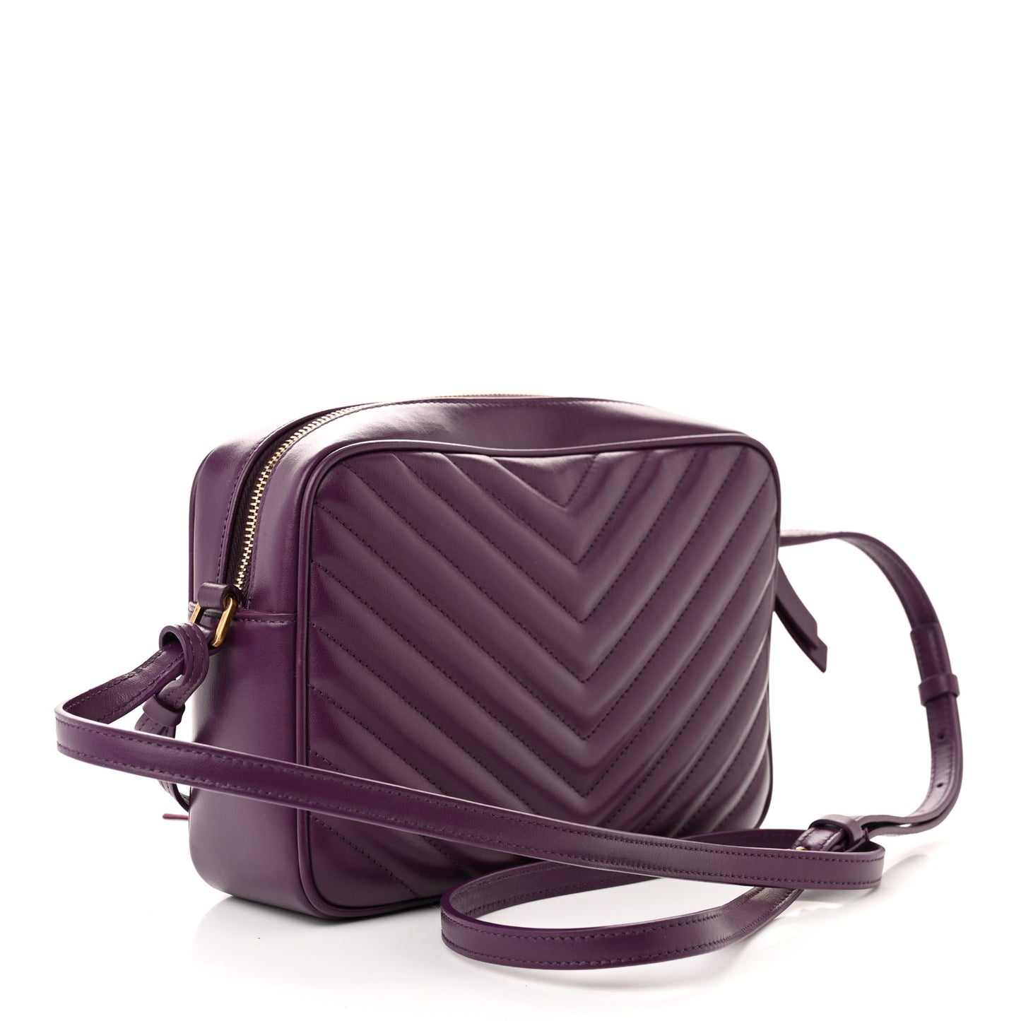 Calfskin Matelasse Monogram Lou Camera Bag Purple