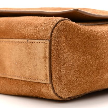 Saint Laurent Smooth Calfskin Suede Medium Reversible Monogram Kate Satchel Light Ochre 10 of 14