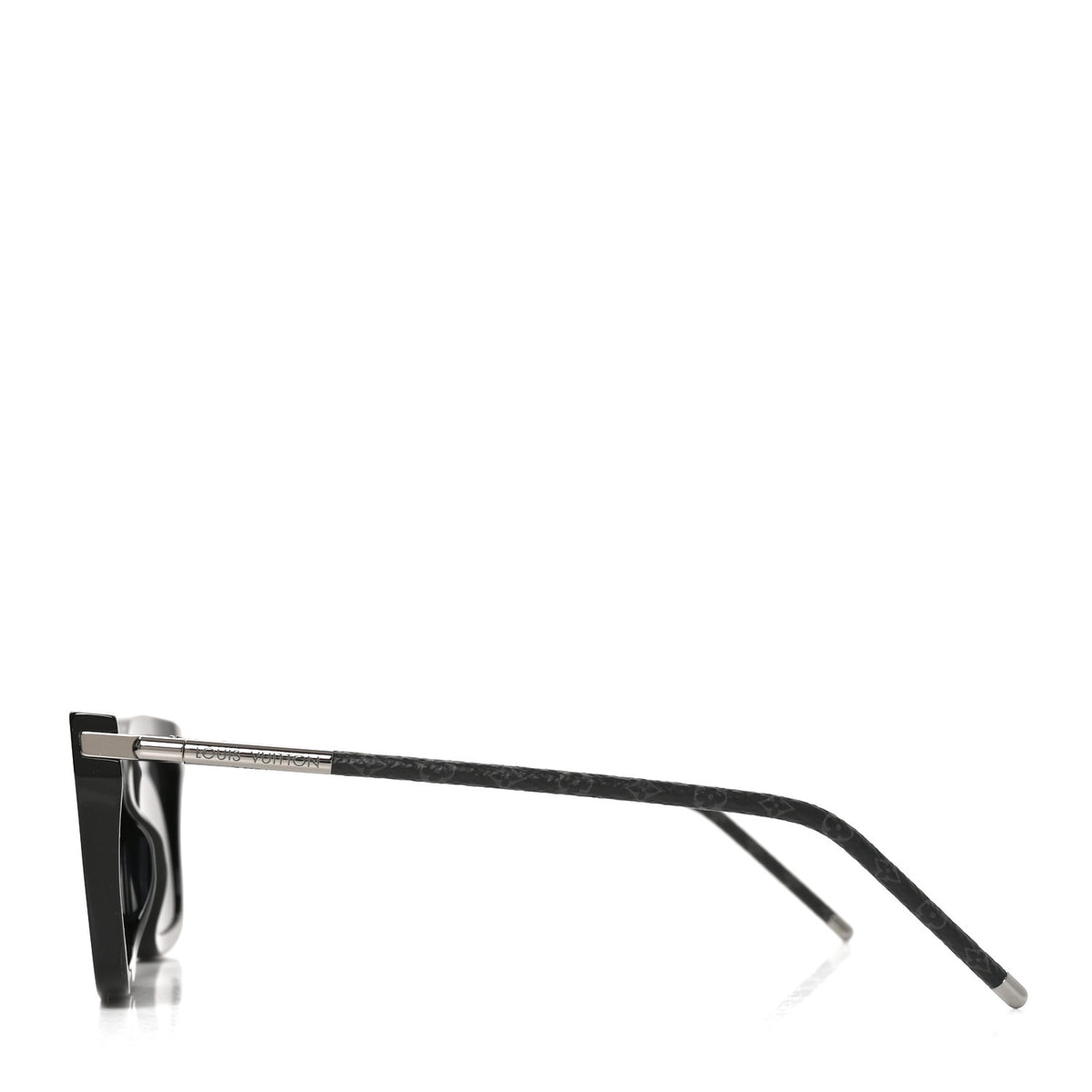 Acetate Monogram Blaze Square Sunglasses Z1830U Black