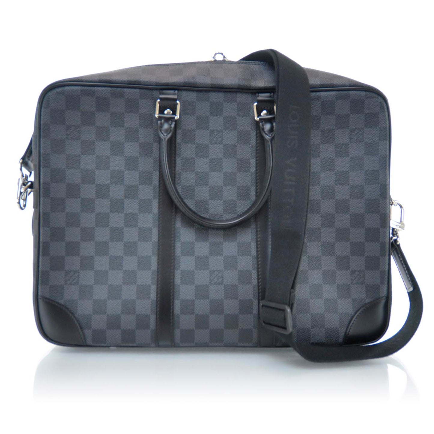 Damier Graphite Porte-Documents Voyage