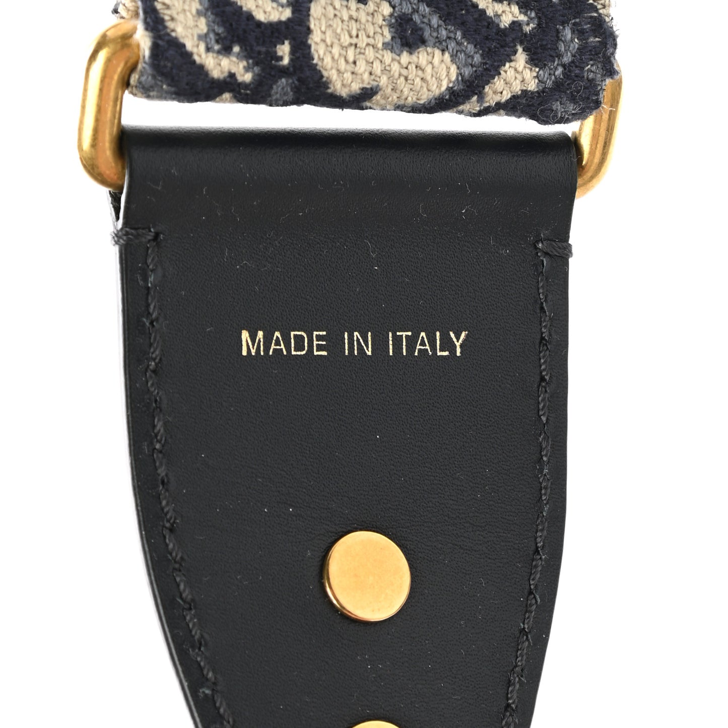 Oblique Studded Shoulder Strap Blue