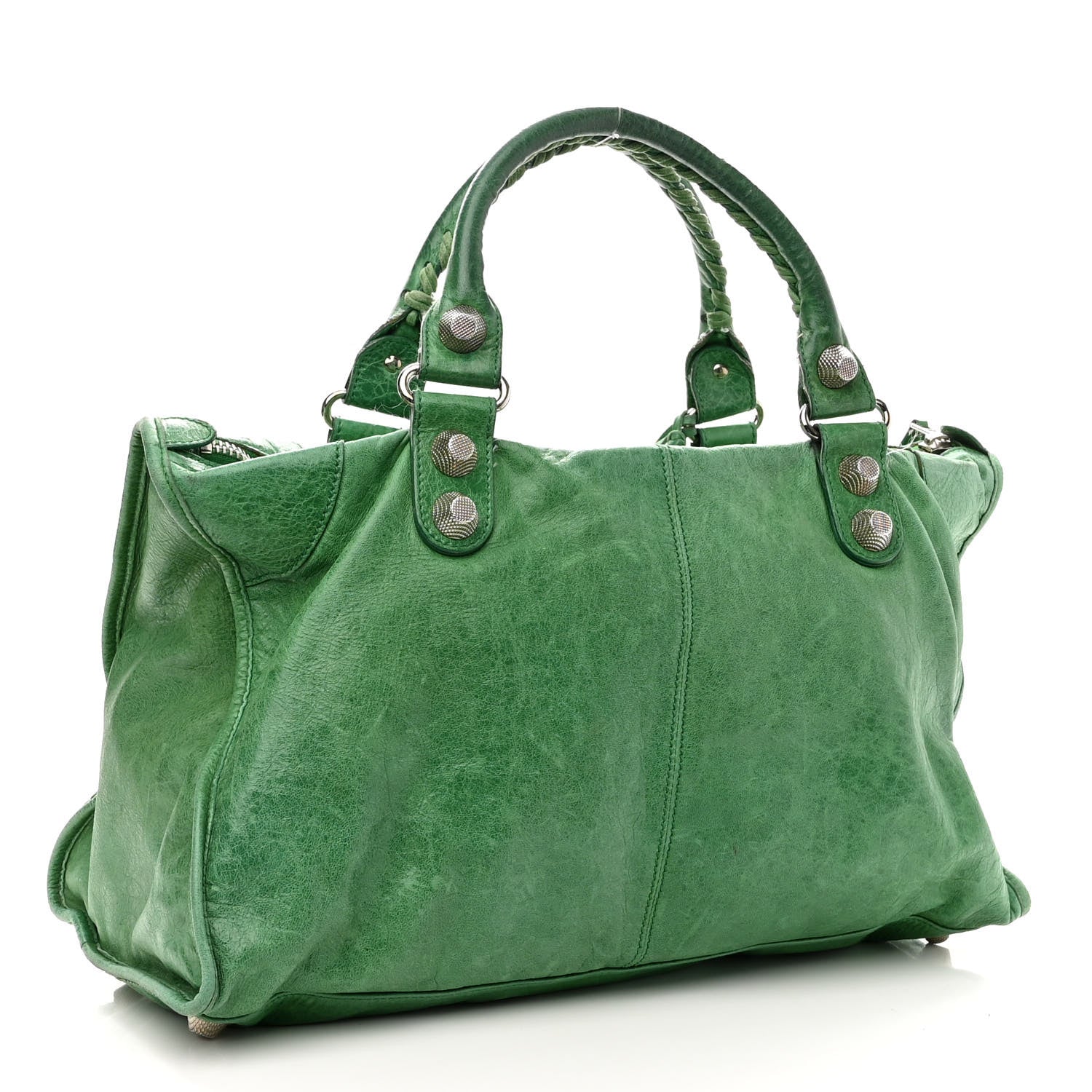 Balenciaga Agneau Giant 21 Silver Hardware Work Vert Gazon 3 of 13
