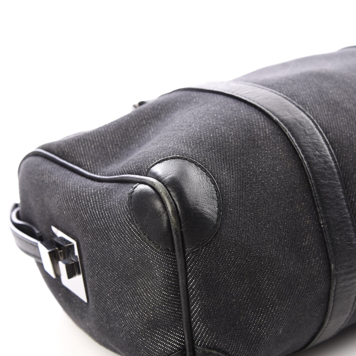 Gucci Denim Boston Bag Black 5 of 11