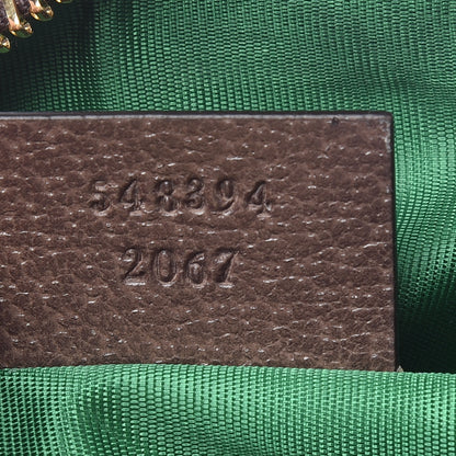 Gucci Soft GG Supreme Monogram Calfskin Small Ophidia Cosmetic Case Beige Ebony New Acero 7 of 8