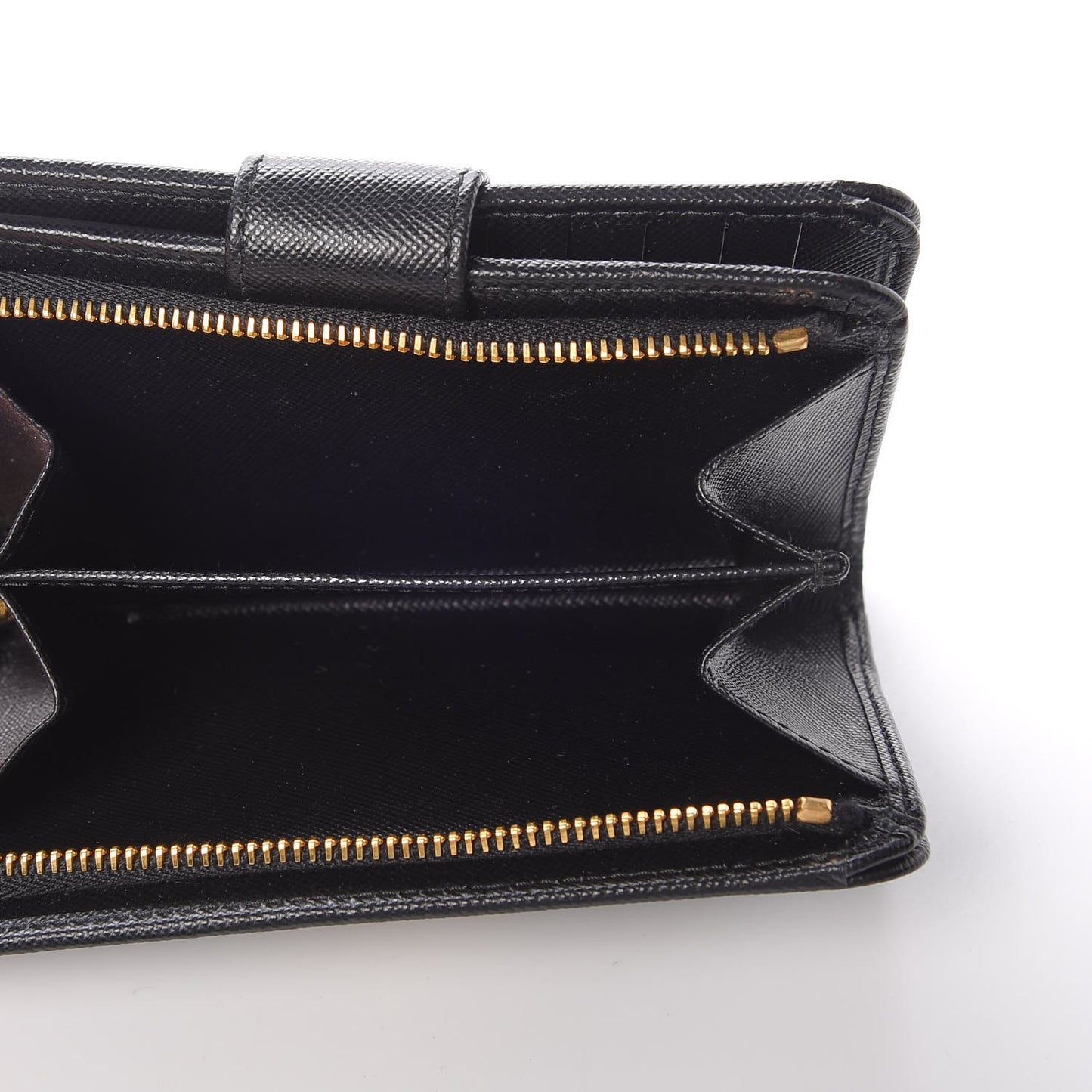 Saffiano Compact Wallet Nero Black