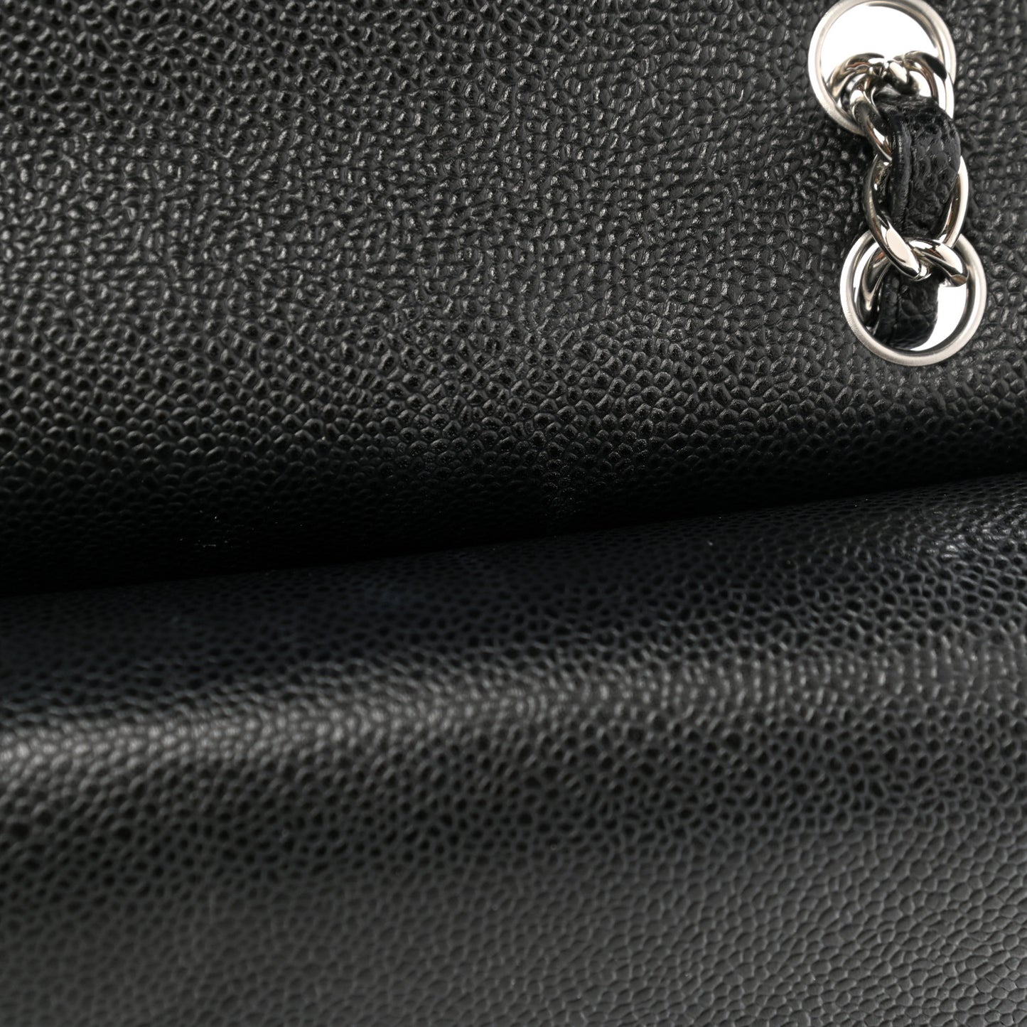 Caviar Quilted Maxi Double Flap Black