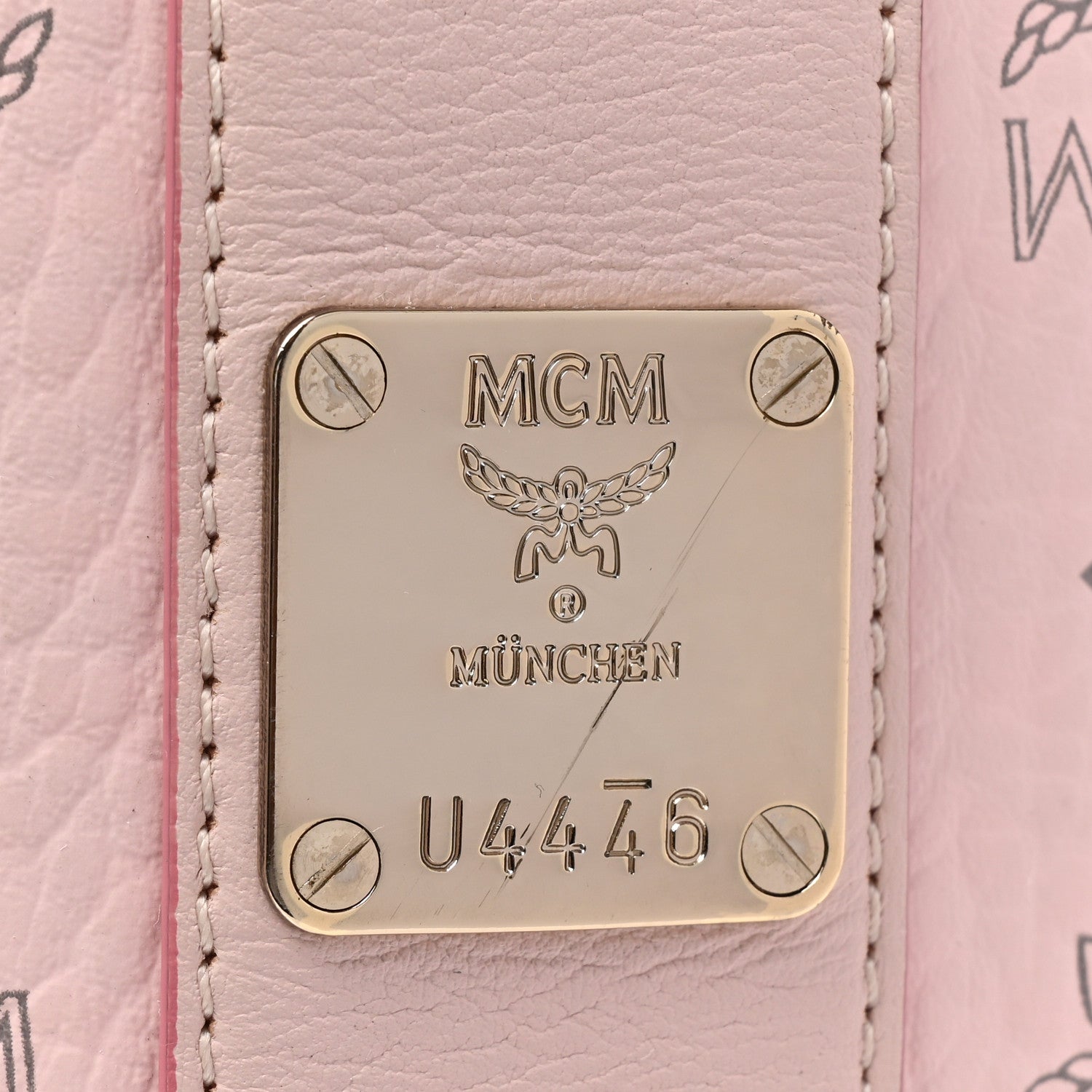 MCM Visetos Medium Liz Reversible Shopper Tote Soft Pink 10 of 24