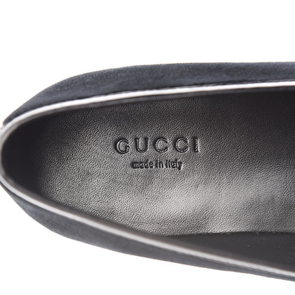 Gucci Velvet Horsebit Womens Jordaan Loafers 38.5 Black 7 of 9