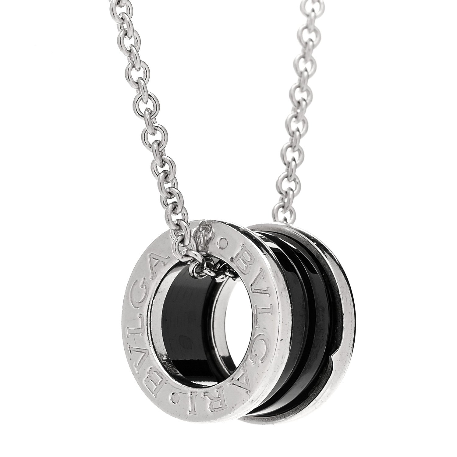 Bulgari Sterling Silver Ceramic Save The Children Pendant Necklace 4 of 7