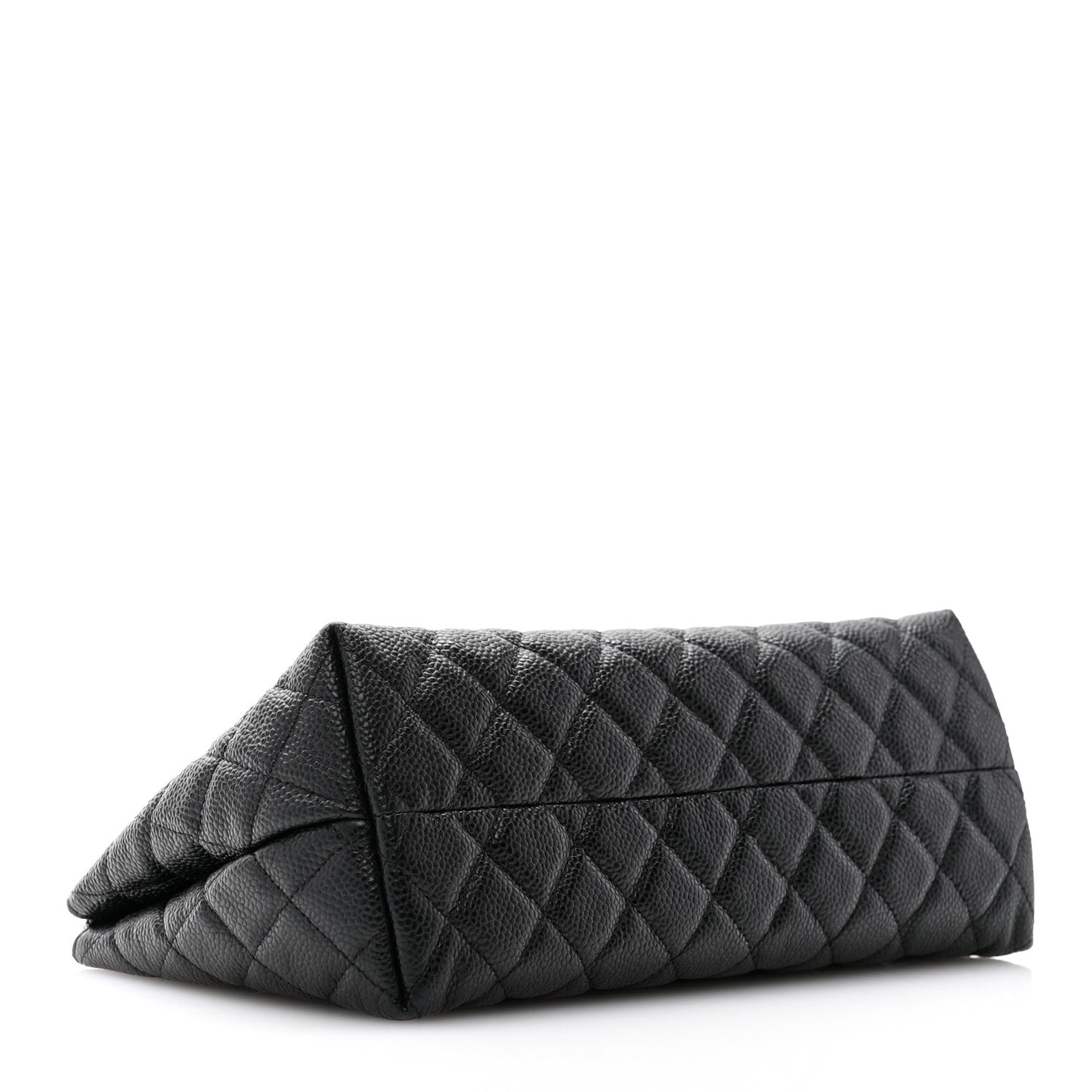 Caviar Quilted Cosmetic Case Black