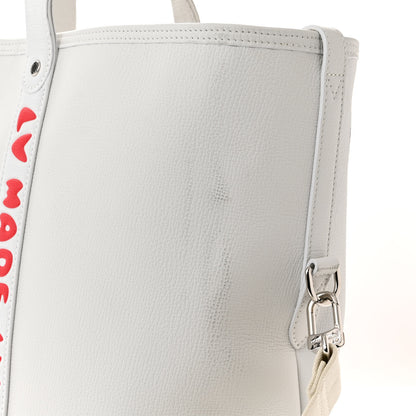 Louis Vuitton X NIGO Calfskin Tiger Journey Tote White 9 of 13