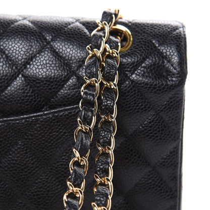 Chanel Caviar Quilted Medium Double Flap Black 13 of 17