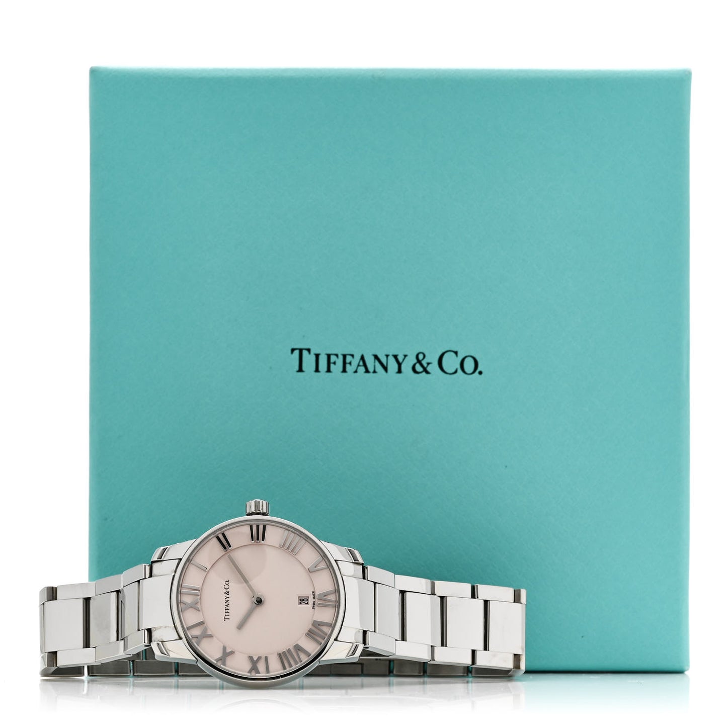 Stainless Steel 29mm Atlas 2-Hand Quartz Watch Pink