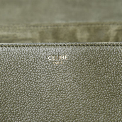 Celine Grained Calfskin Medium Soft 16 Bag Dark Olive 8 of 10