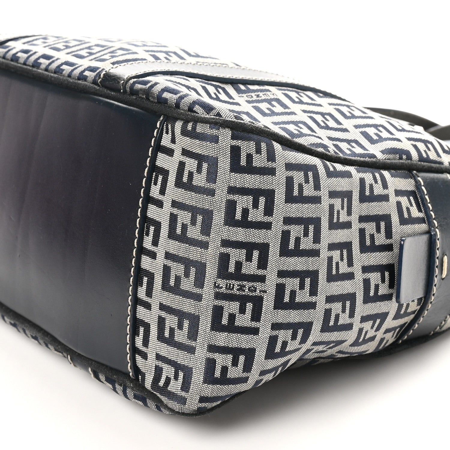 Fendi Zucca Boston Navy 9 of 9