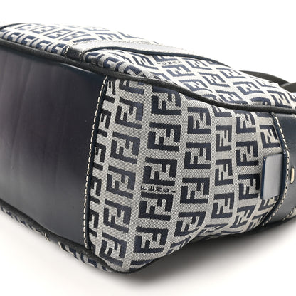Fendi Zucca Boston Navy 9 of 9