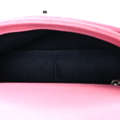 Chanel Shiny Goatskin Quilted Small Double Carry Waist Chain Flap Pink 5 of 10