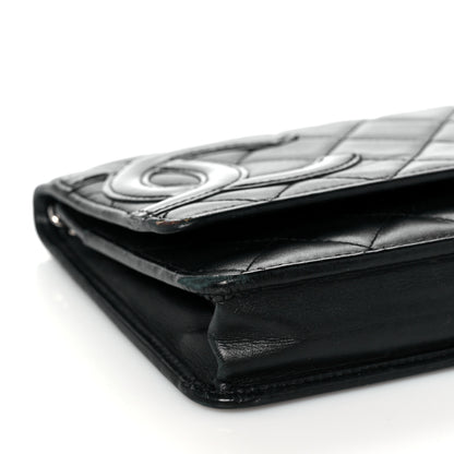 Chanel Calfskin Quilted Cambon Wallet On Chain WOC Black 10 of 15