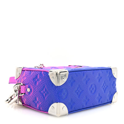 Louis Vuitton Taurillon Illusion Mini Soft Trunk Bleu Rose 4 of 10