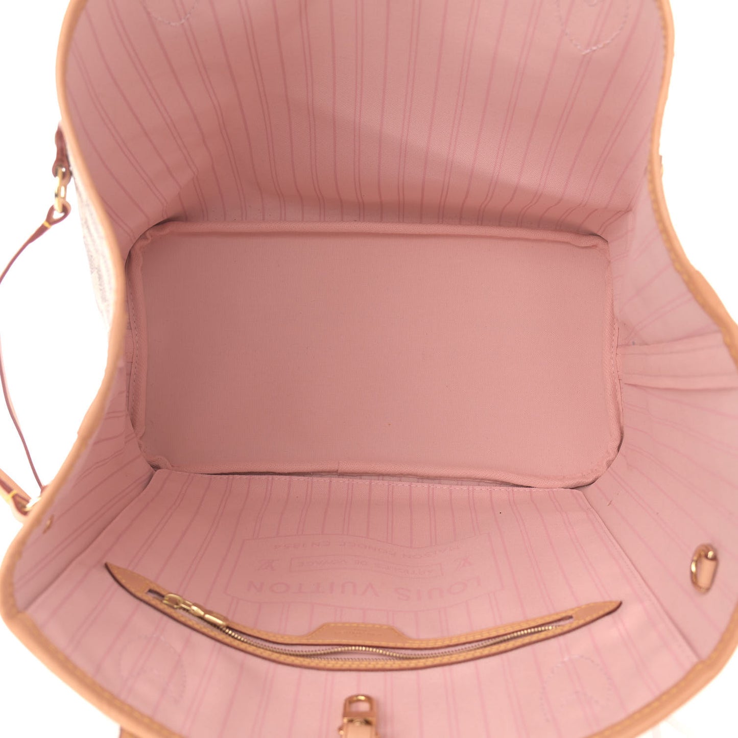 Damier Azur Neo Neverfull MM Rose Ballerine