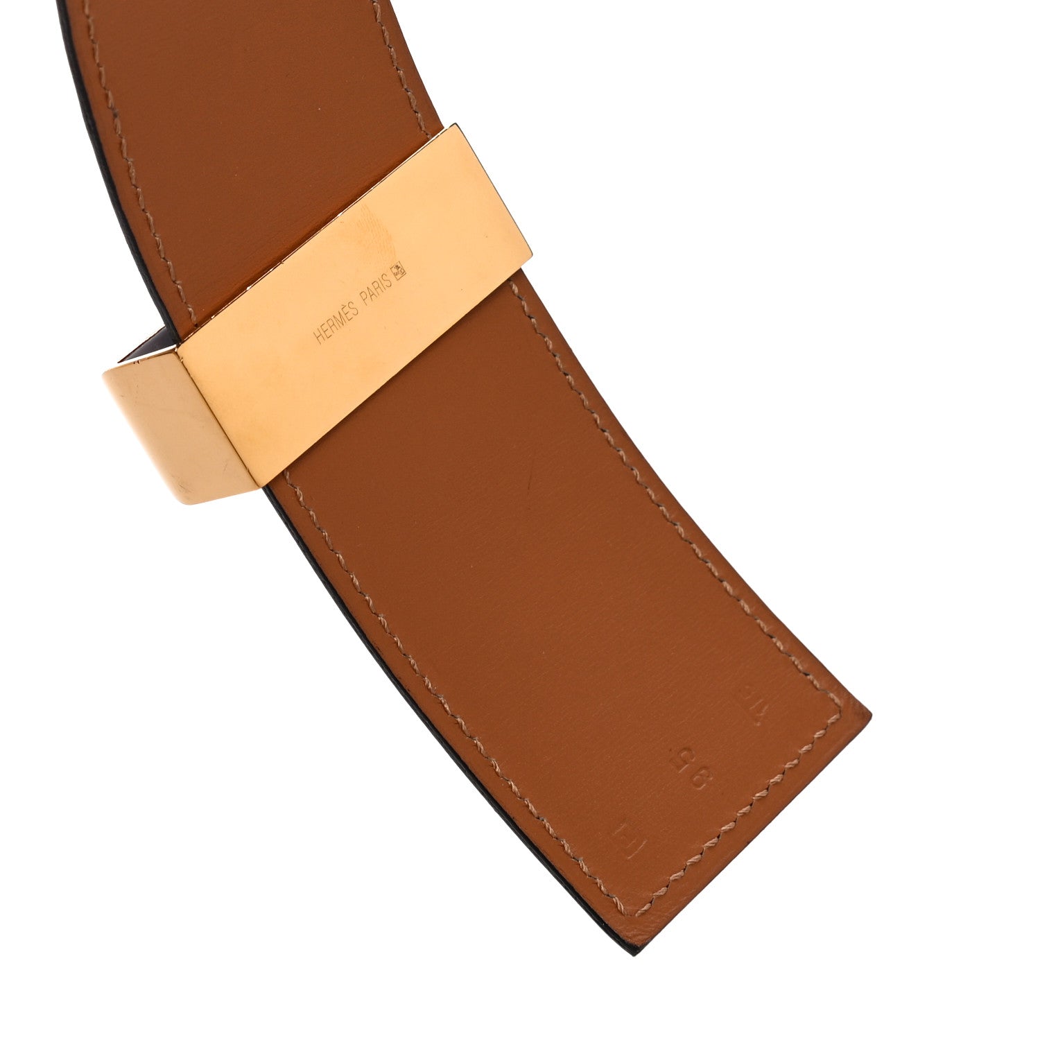 Hermes Box Collier De Chien CDC Belt 95 Black 5 of 5