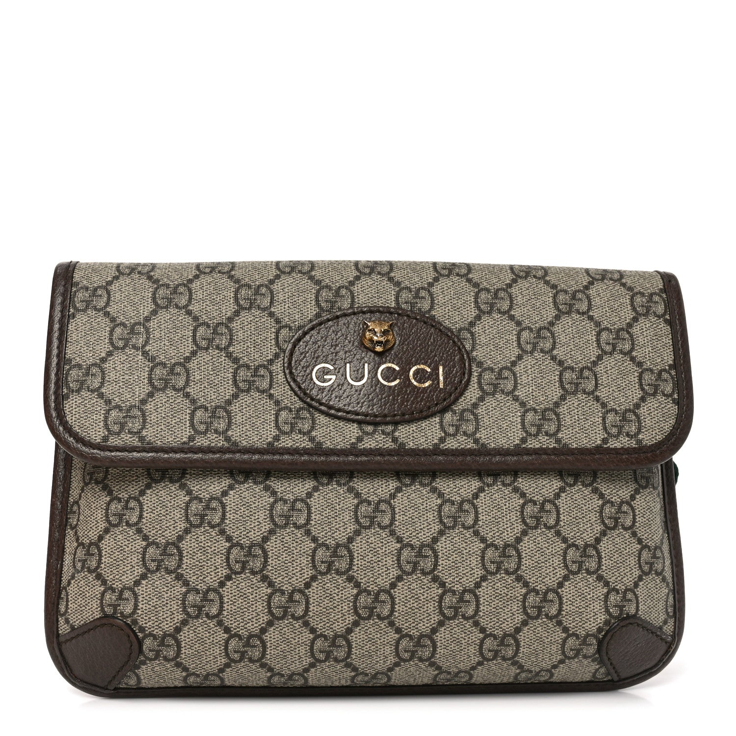 Gucci GG Supreme Monogram Neo Vintage Web Belt Bag Brown 1 of 8