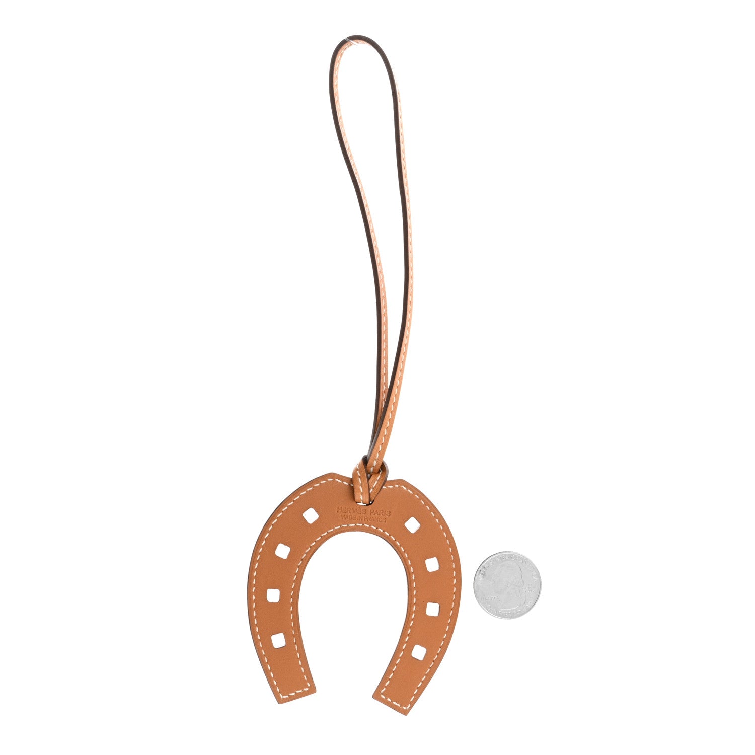 Hermes Swift Paddock Horseshoe Bag Charm Gold 2 of 4