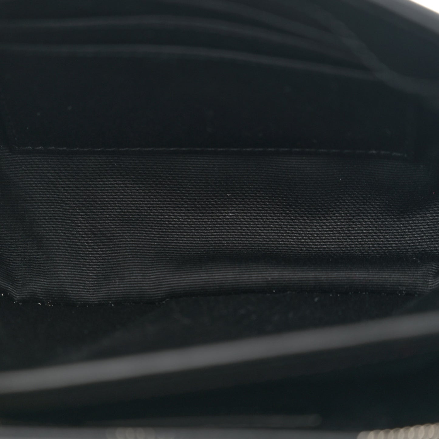 Calfskin Y Quilted Monogram Toy Loulou Crossbody Bag Black