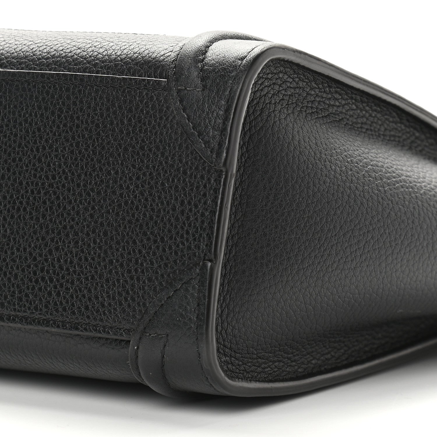 Celine Drummed Calfskin Nano Luggage Black 8 of 10