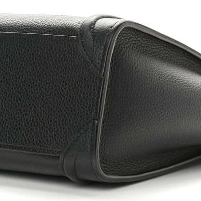 Celine Drummed Calfskin Nano Luggage Black 8 of 10