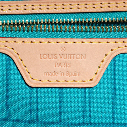 Louis Vuitton Monogram V Neverfull MM Turquoise 6 of 7