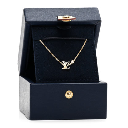 Louis Vuitton 18K Yellow Gold Diamond Idylle Blossom LV Pendant Necklace 6 of 6