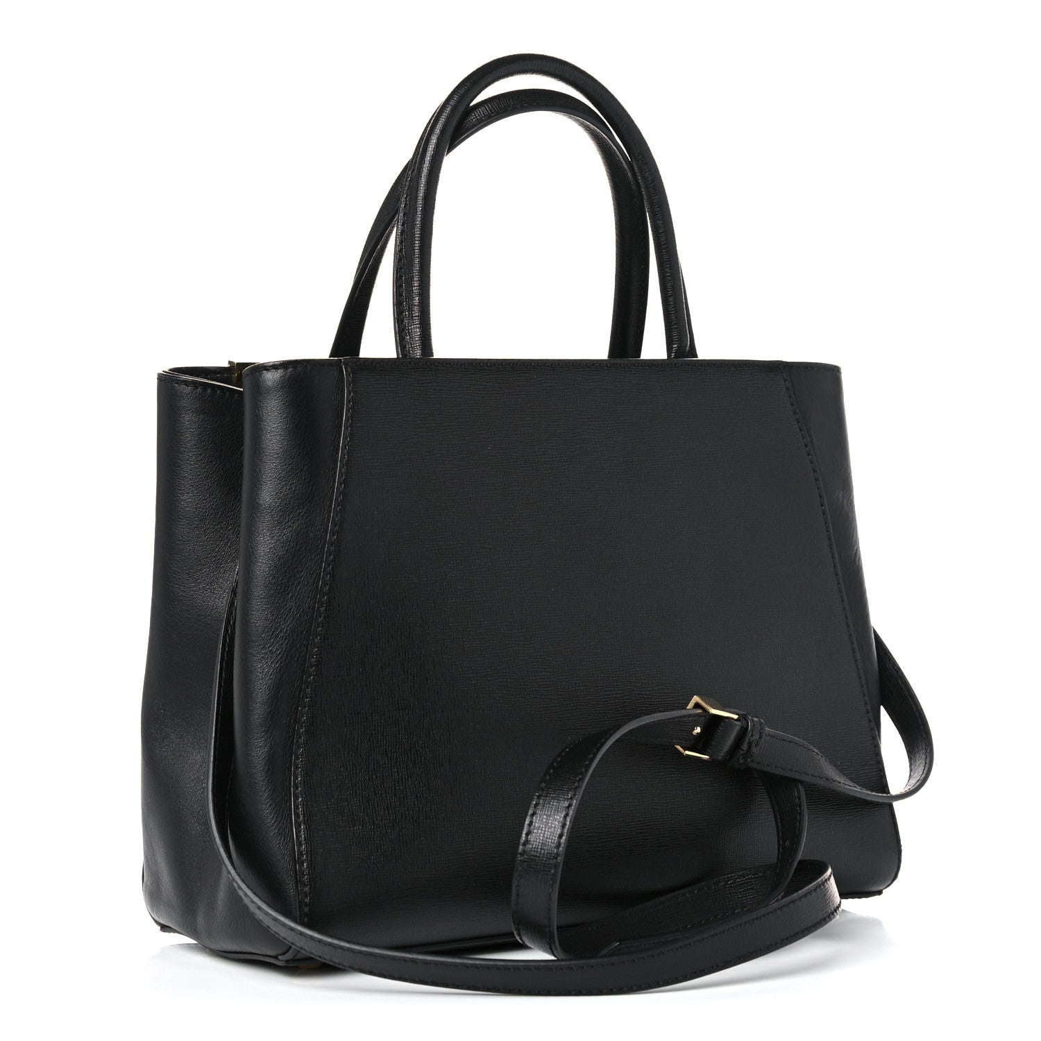 Fendi Vitello Elite Petite 2Jours Tote Black 3 of 13