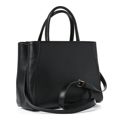 Fendi Vitello Elite Petite 2Jours Tote Black 3 of 13