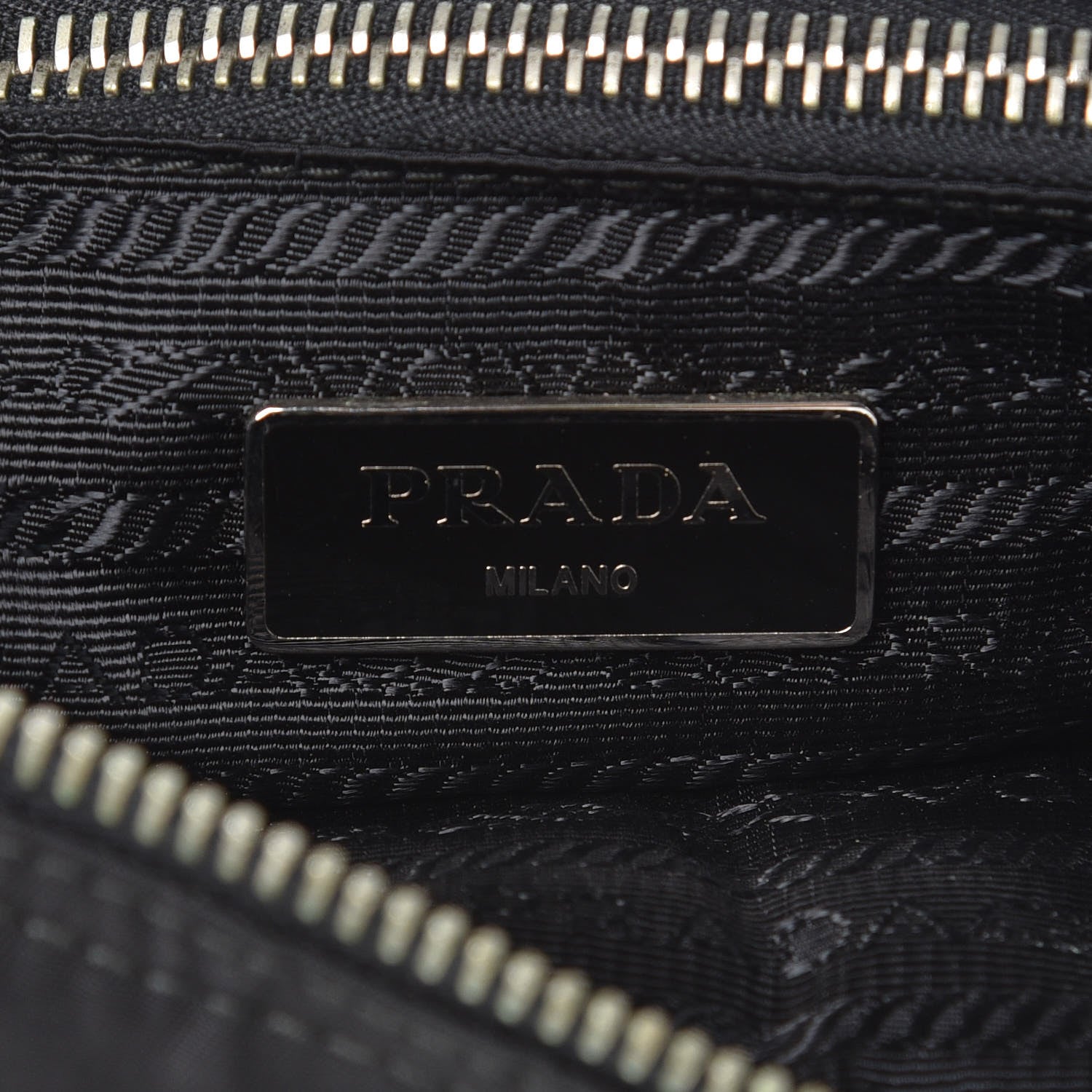 Prada Tessuto Nylon Messenger Bag Black 6 of 12