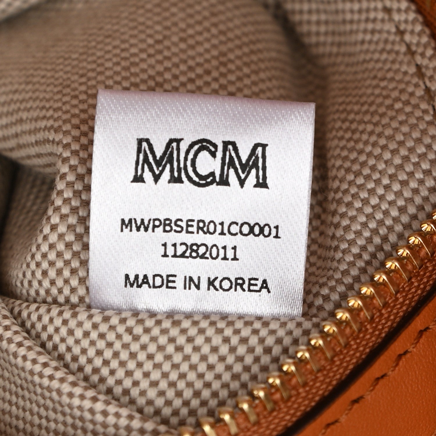 MCM Visetos Nappa Medium Aren Tote Cognac 8 of 11