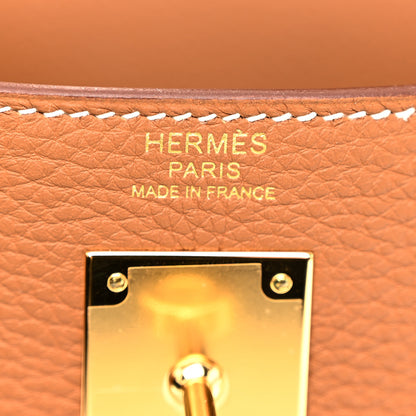 Hermes Togo Kelly Retourne 32 Gold 6 of 10