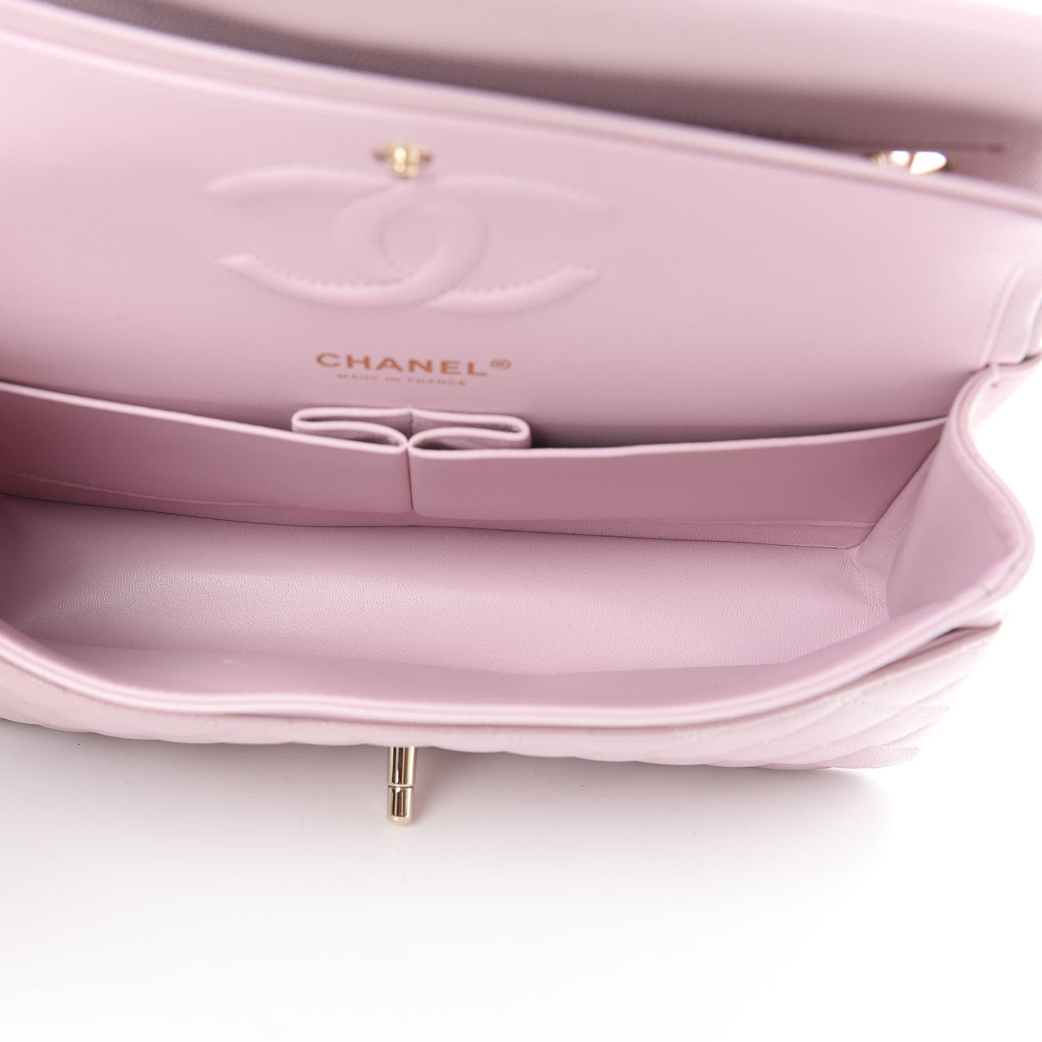Chanel Caviar Quilted Medium Double Flap Light Pink 5 of 11