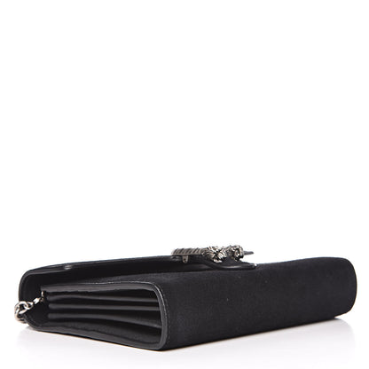 Gucci Suede Mini Dionysus Chain Wallet Black 4 of 13