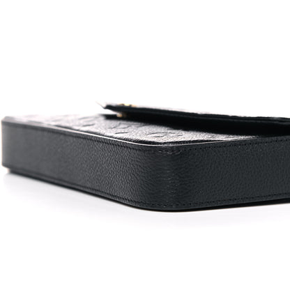 Louis Vuitton Empreinte Pochette Felicie Chain Wallet Black 10 of 10