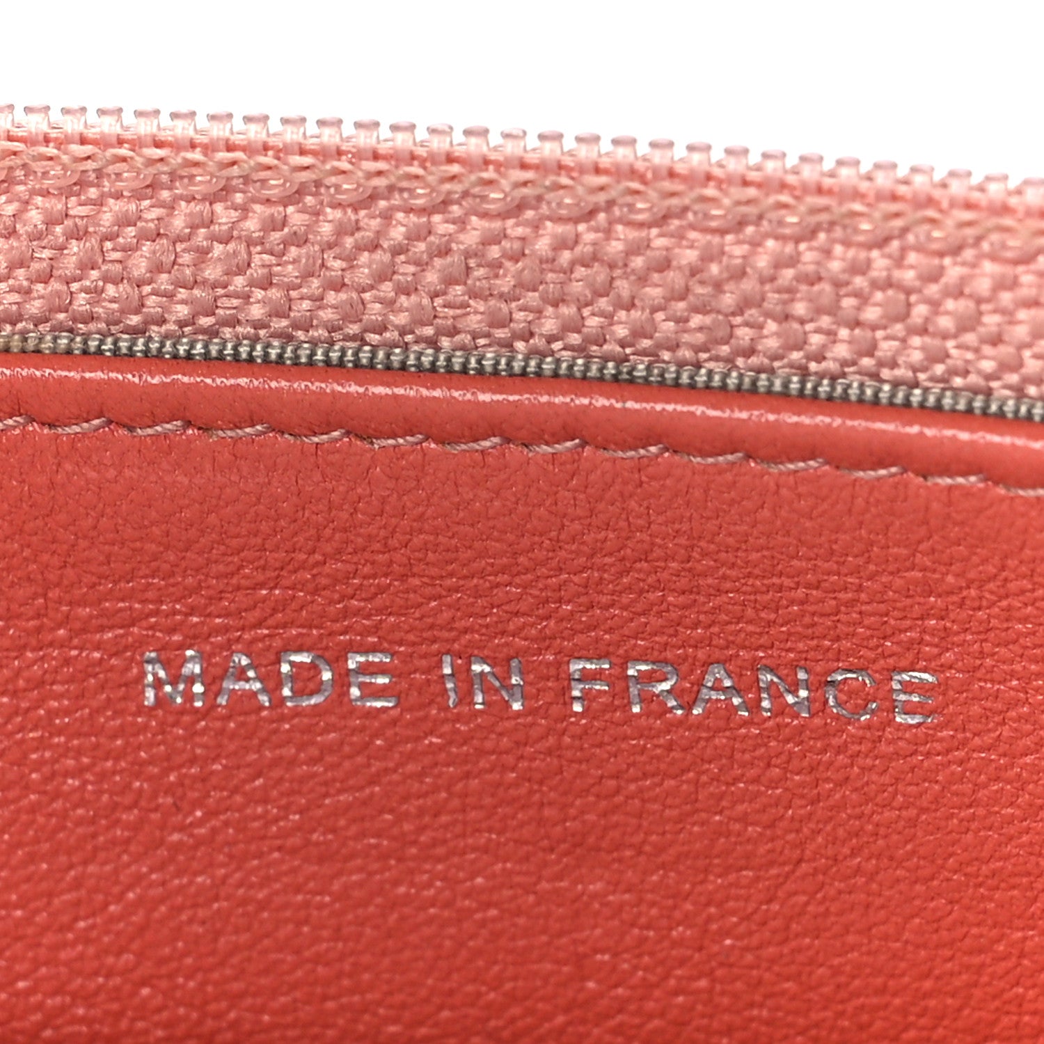 Chanel Caviar Timeless CC Wallet On Chain WOC Coral 7 of 17