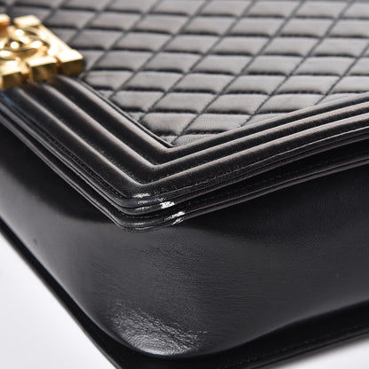 Chanel Lambskin Quilted Large Boy Flap Black 9 of 13